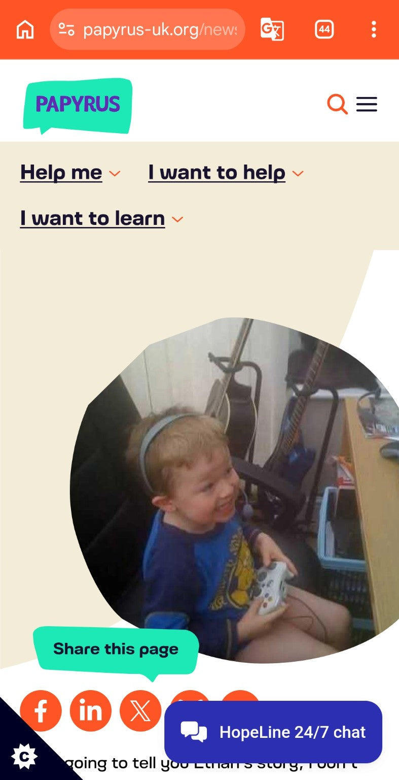Ethan Buckett gaming as a child, wearing a headset and holding a controller