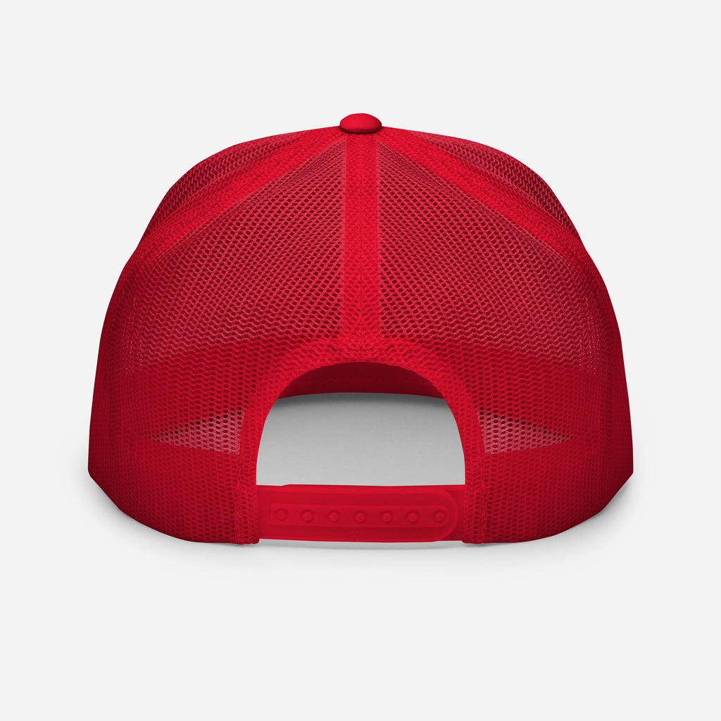 Forever 19 mental health awareness red and white trucker cap back