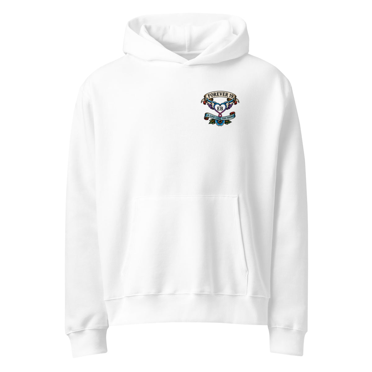 Forever 19 Broken Crayons Still Colour white hoodie front view
