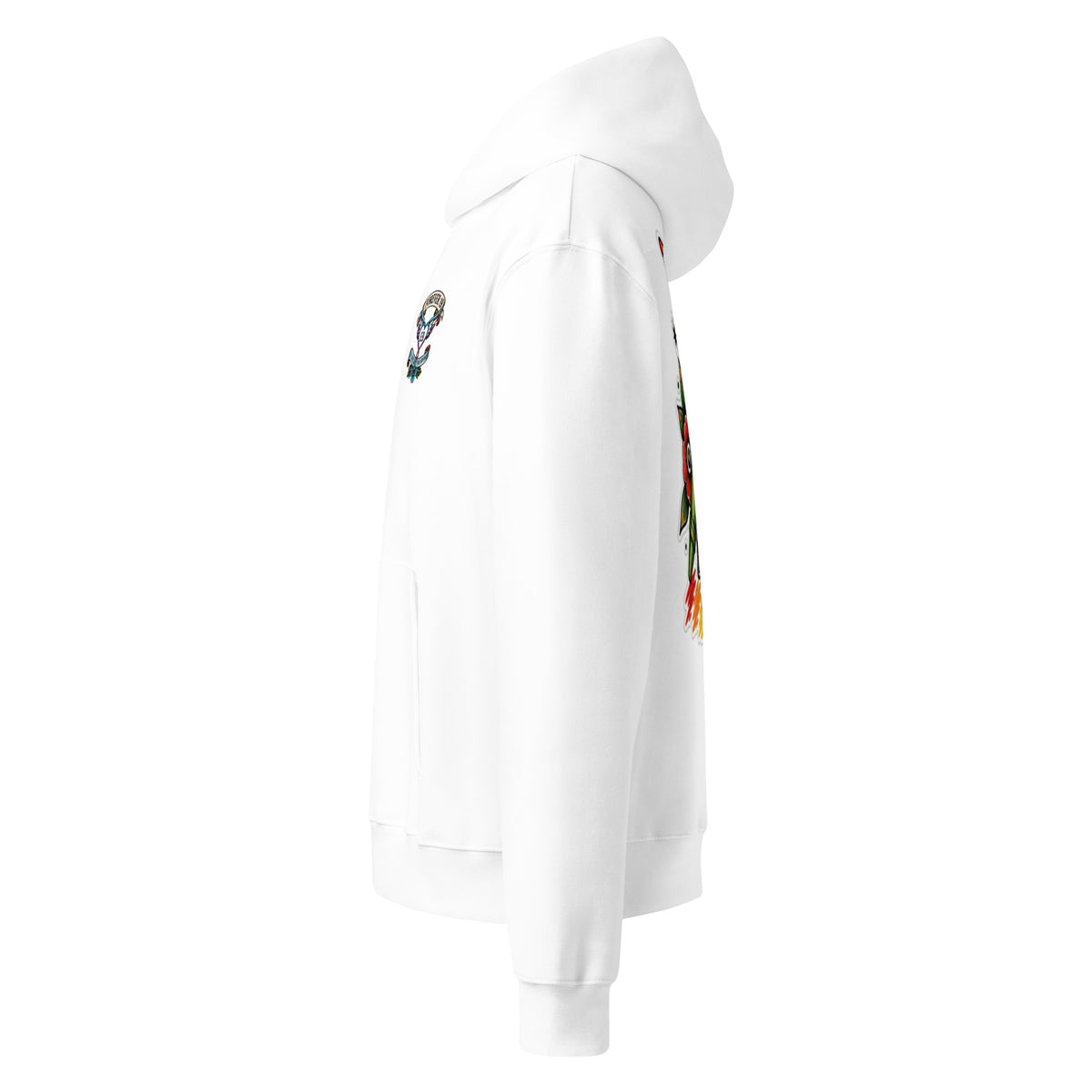 Forever 19 Broken Crayons Still Colour white hoodie left view
