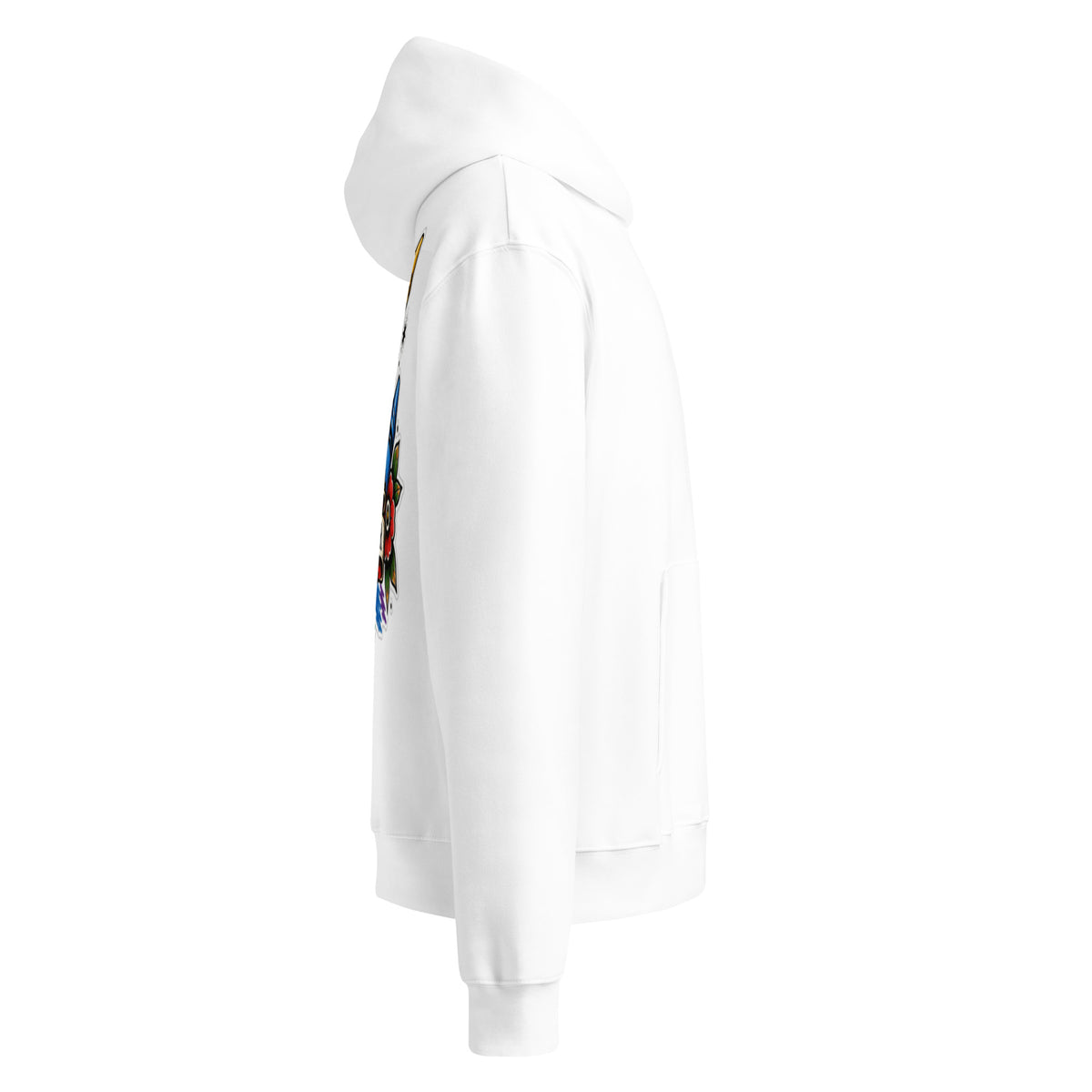 Forever 19 Broken Crayons Still Colour white hoodie right view