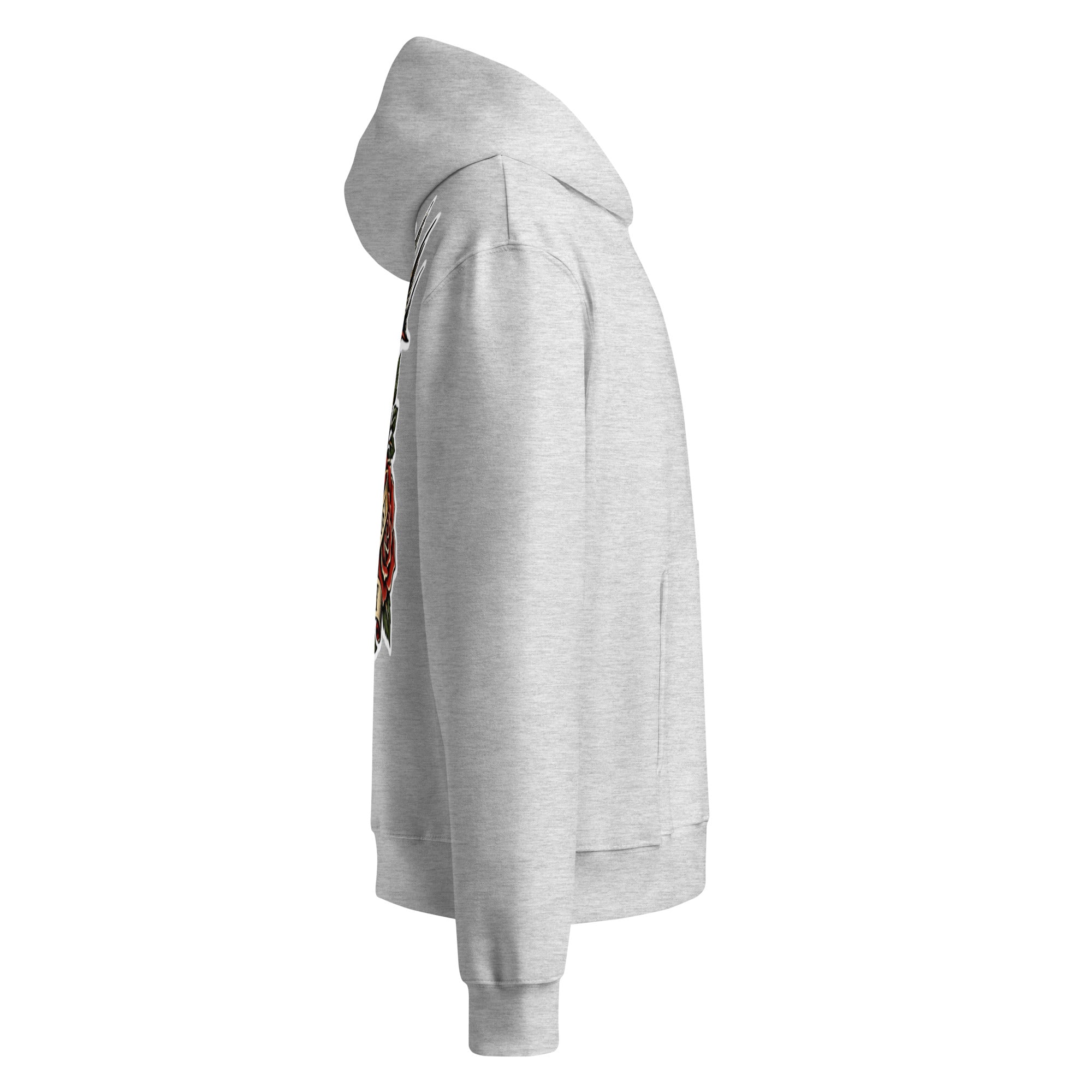 Forever 19 Life's Too Short unisex hoodie, Athletic Heather, right view