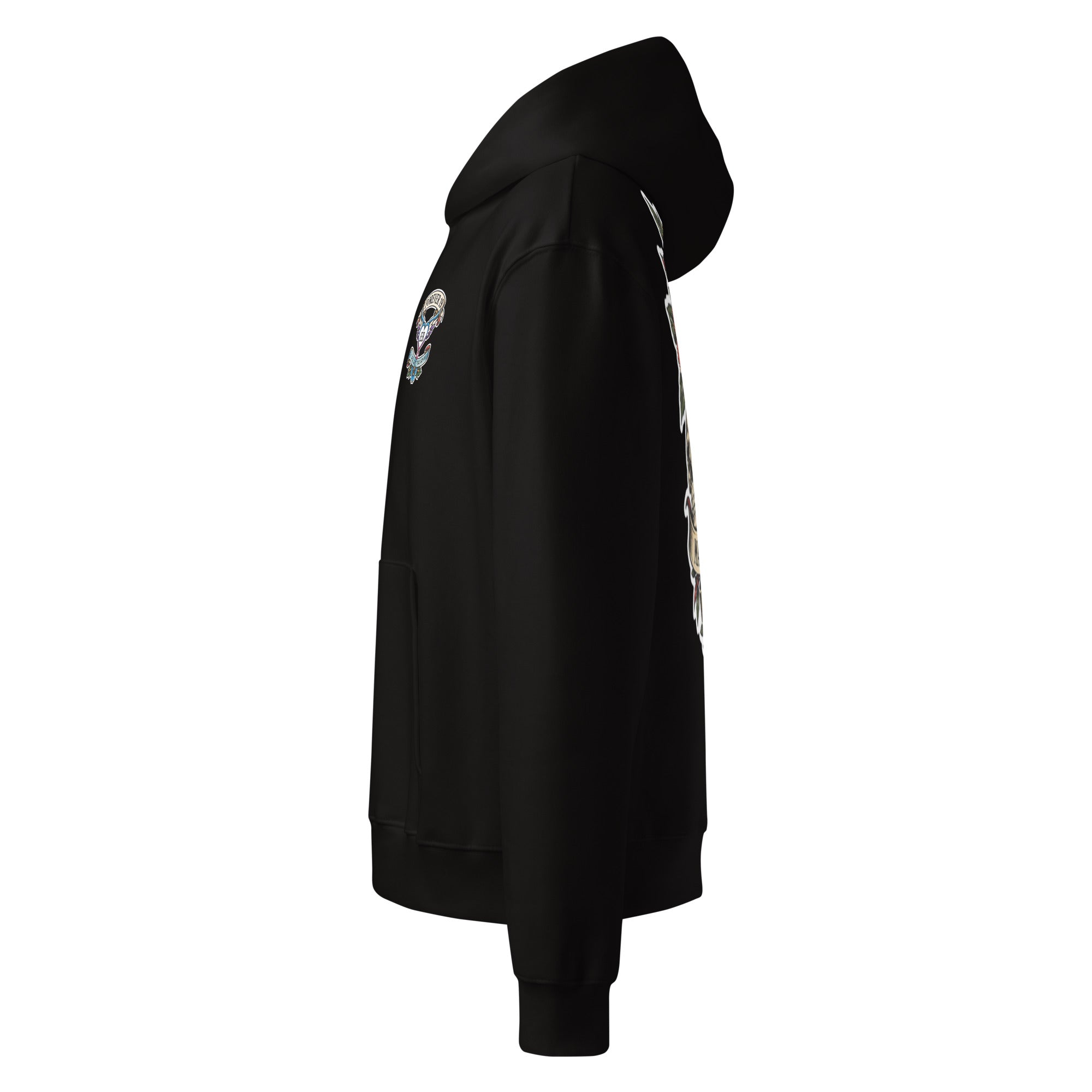 Forever 19 Life's Too Short unisex hoodie, Black, left view