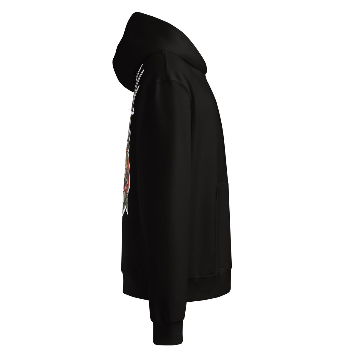 Forever 19 Life's Too Short unisex hoodie, Black, right view