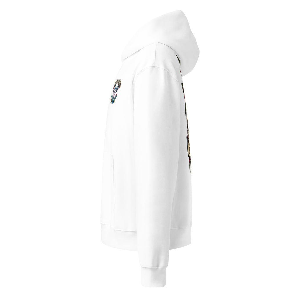 Forever 19 Life's Too Short unisex hoodie, White, left view