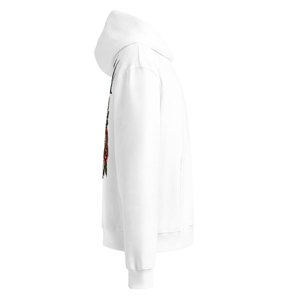 Forever 19 Life's Too Short unisex hoodie, White, right view