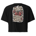 Forever 19 Boxer Dan women's crop T-shirt, Black, back view