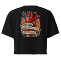 Forever 19 Walking Through Hell black women's crop T-shirt back