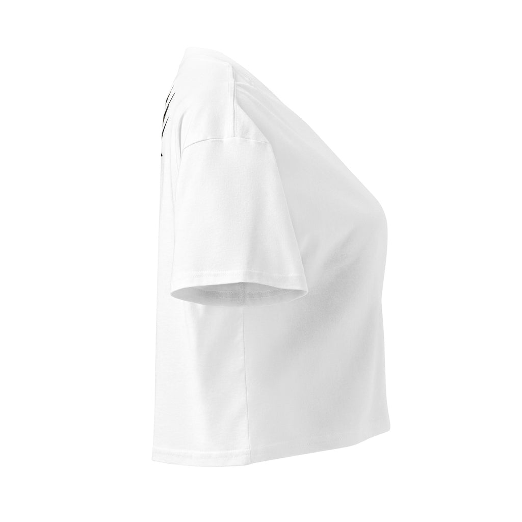 Forever 19 Life's Too Short women's crop T-shirt, White, right view